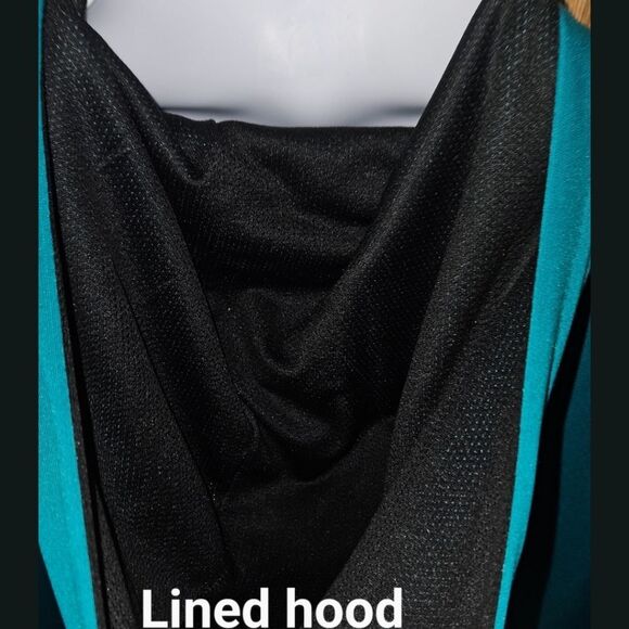 NIKE UNISEX TEAL & BLACK HOODED PULLOVER SWEATSHIRT SIZE XL - Picture 7 of 12